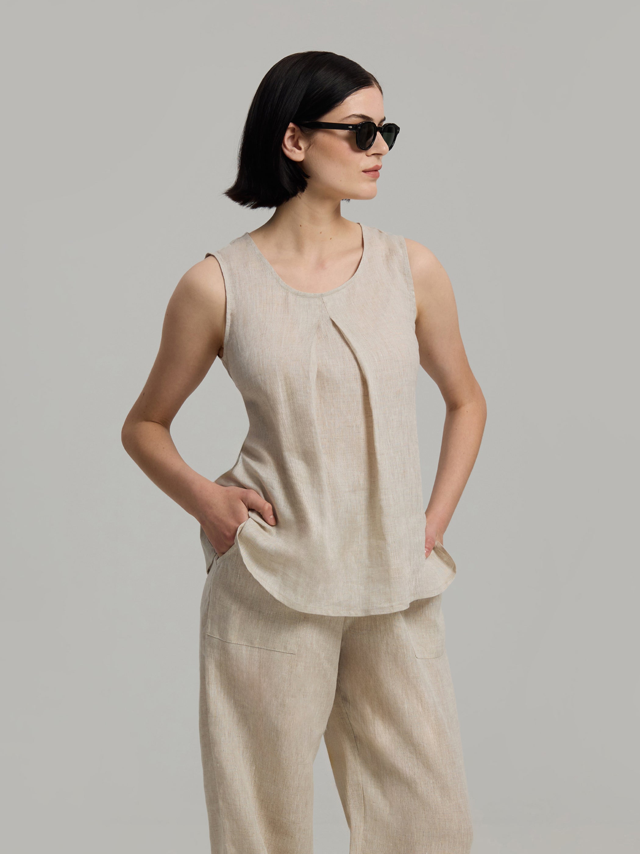 Telma Linen Top