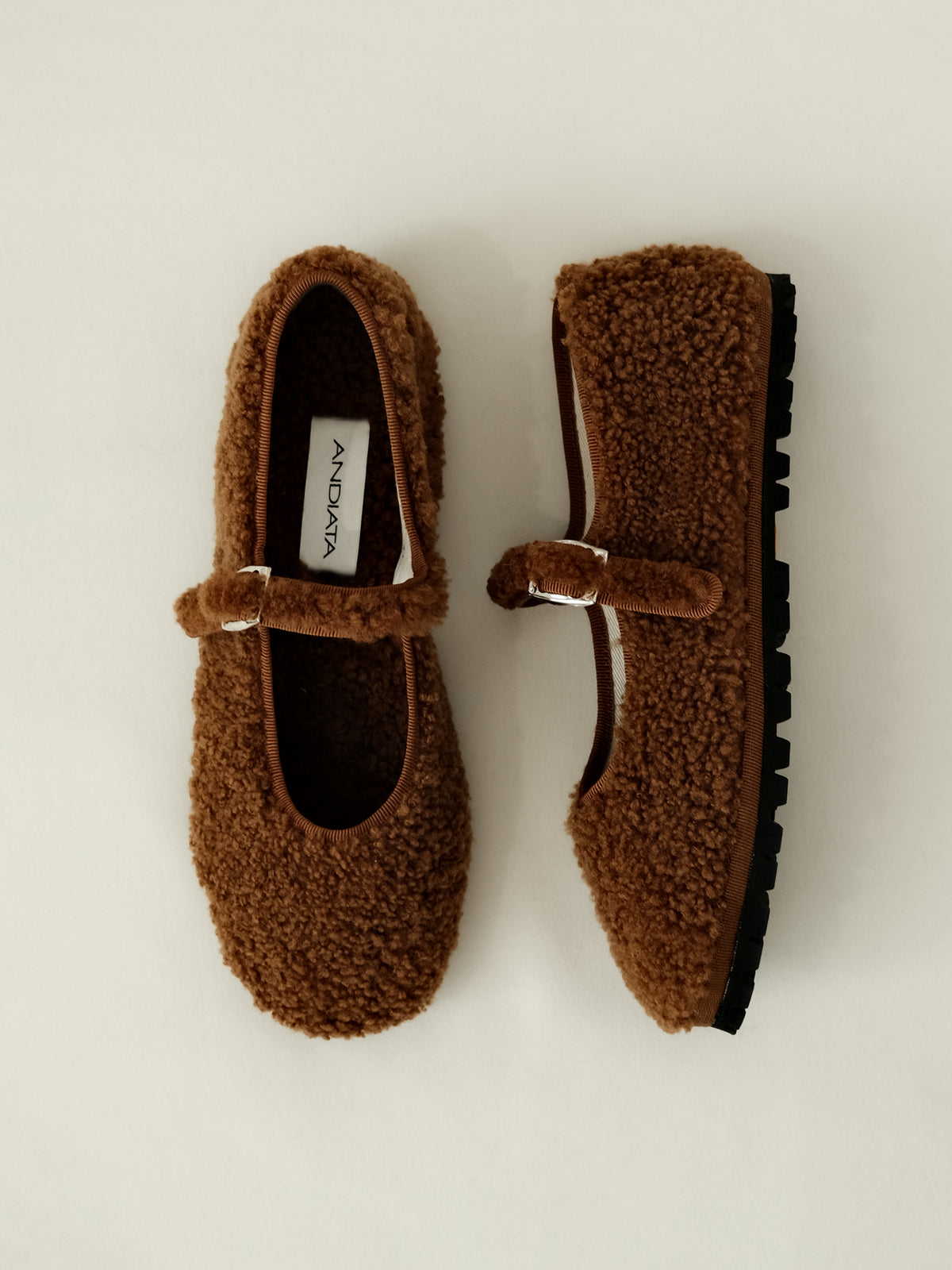 Emerie Shearling Mary Janes