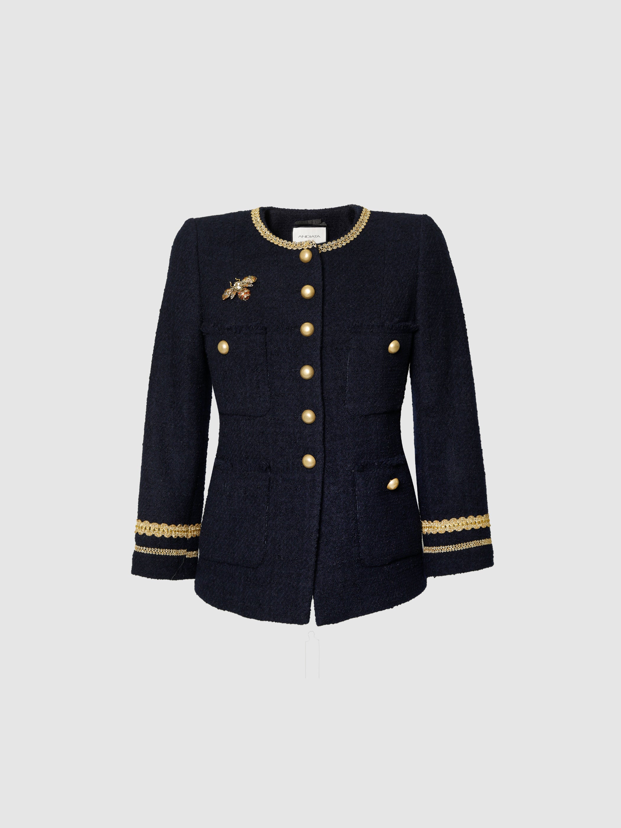 Lila Bouclé Blazer