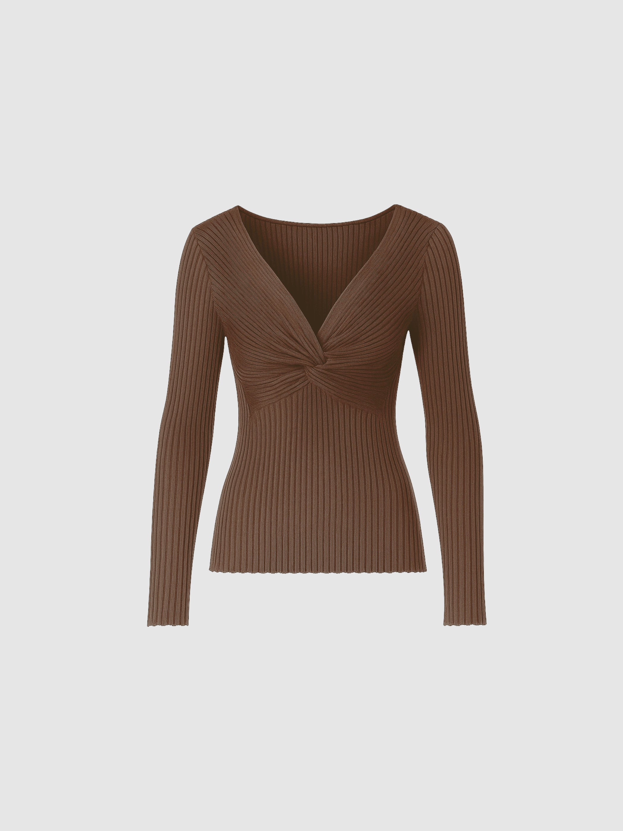 Polly Rib-Knit Blouse