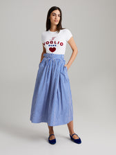 Fiia 85 Skirt Blue Gingham
